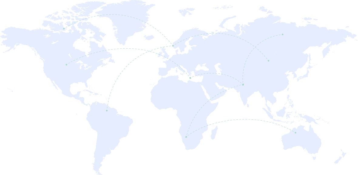 Mapa global de nuestros data centers
